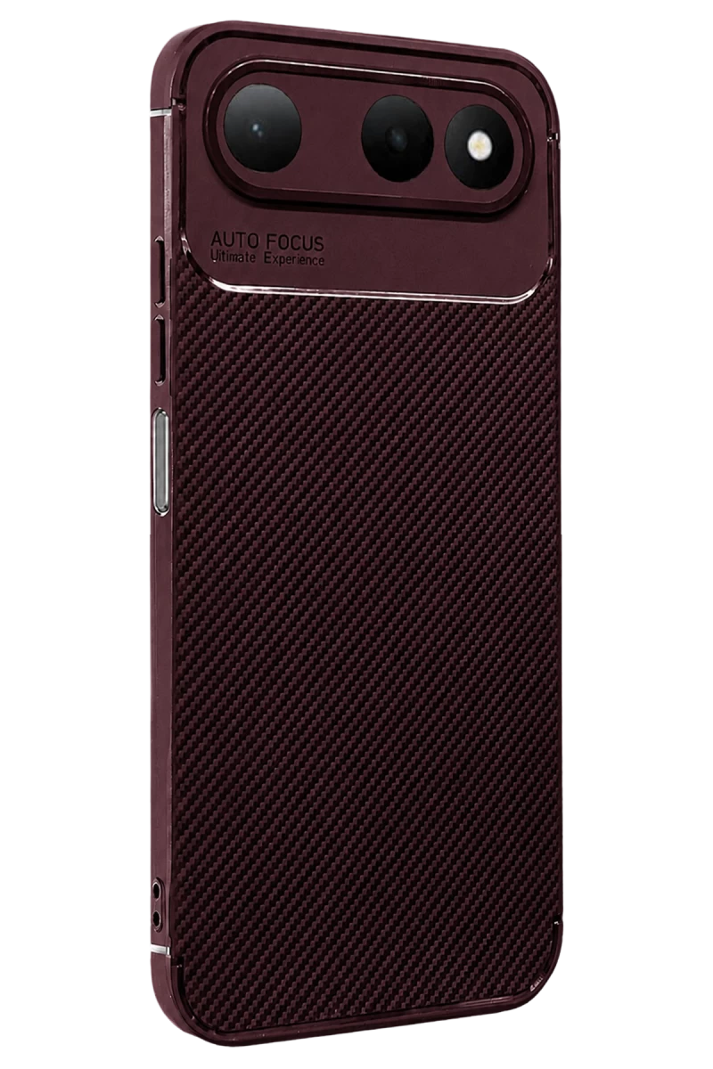 Tecno Spark 50 5G Auto Focus Karbon Kapak - Bordo