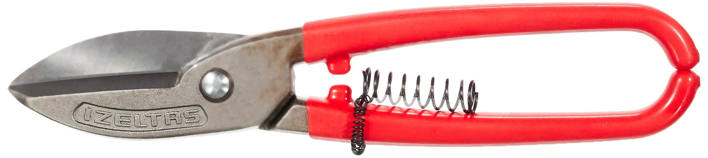 Izeltaş 6821270300 Tenekeci Makası Yaylı, Kırmızı/Gri, 300 Mm