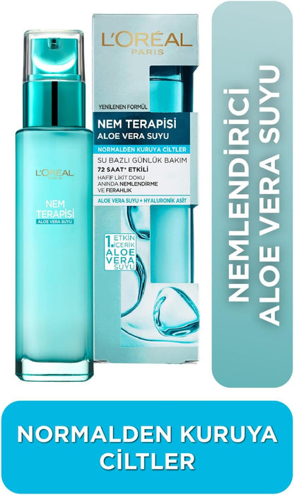 L'Oreal Paris Nem Terapisi Aloe Vera Suyu Normalden Kuruya Ciltler