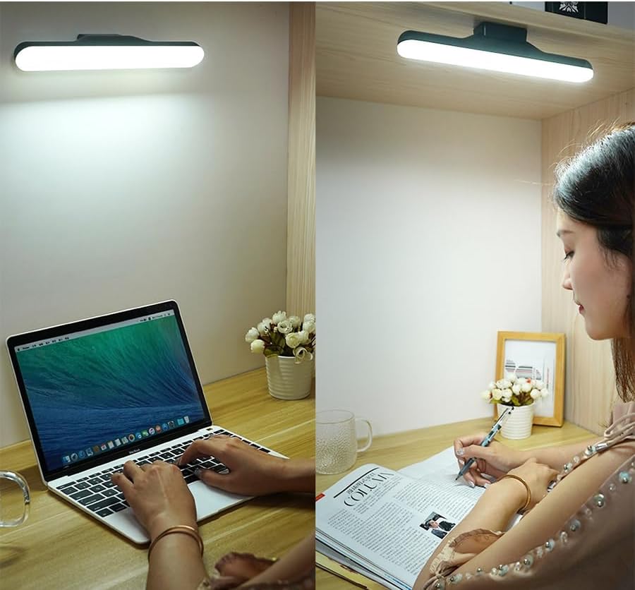 Şarjlı Led Lamba Kablosuz Micro Usb Mıknatıslı 6w Led Işık 3 Farklı Işık Modu Cata Martı Led Aplik (Siyah)