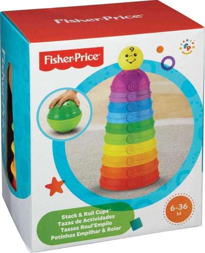 Fisher-Price Numaralı Kaplar Fisher-Price Numaralı Kaplar, İç içe Geçebilir 10 Renkli Kap, 5 Adet Topa Dönüşür W4472 W4472