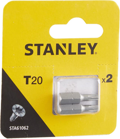 Sta61062/Xj Vidalama Uç, Metalik, 2 Adet, T20X25 mmx2.