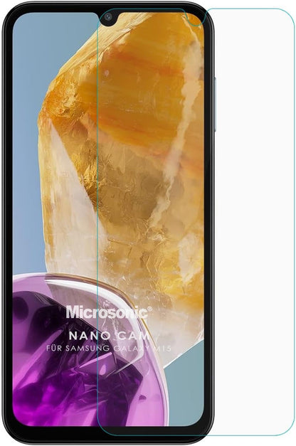 Galaxy M15 Nano Glass Cam Ekran Koruyucu [Galaxy M15 ile Uyumlu Ekran Koruyucu - Şeffaf]