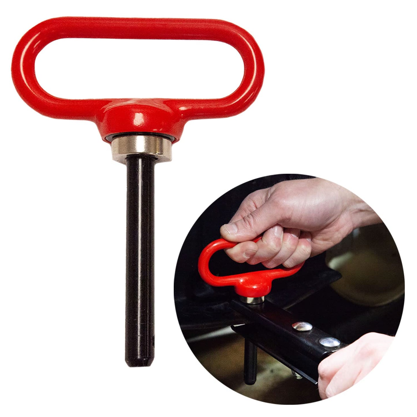 Brinly MHPK-12BH Ekstra Güçlü Hızlı Bağlantı Manyetik Bağlantı Pimi Çekme Arkası Traktör ve Binicilik Çim Biçme Makinesi Ataşmanları ve Çim Römorkları için 1/2 inç Çaplı - Ömür Boyu Sınırlı Garanti