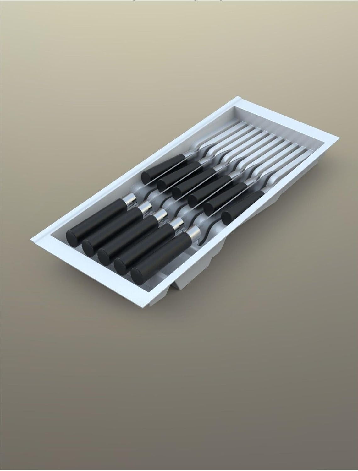 tify Mutfak Çekmece Içi Beyaz Modüler Bıçaklık 20,5Cm X 48Cm (Boydan 4CM Kesilebilir)