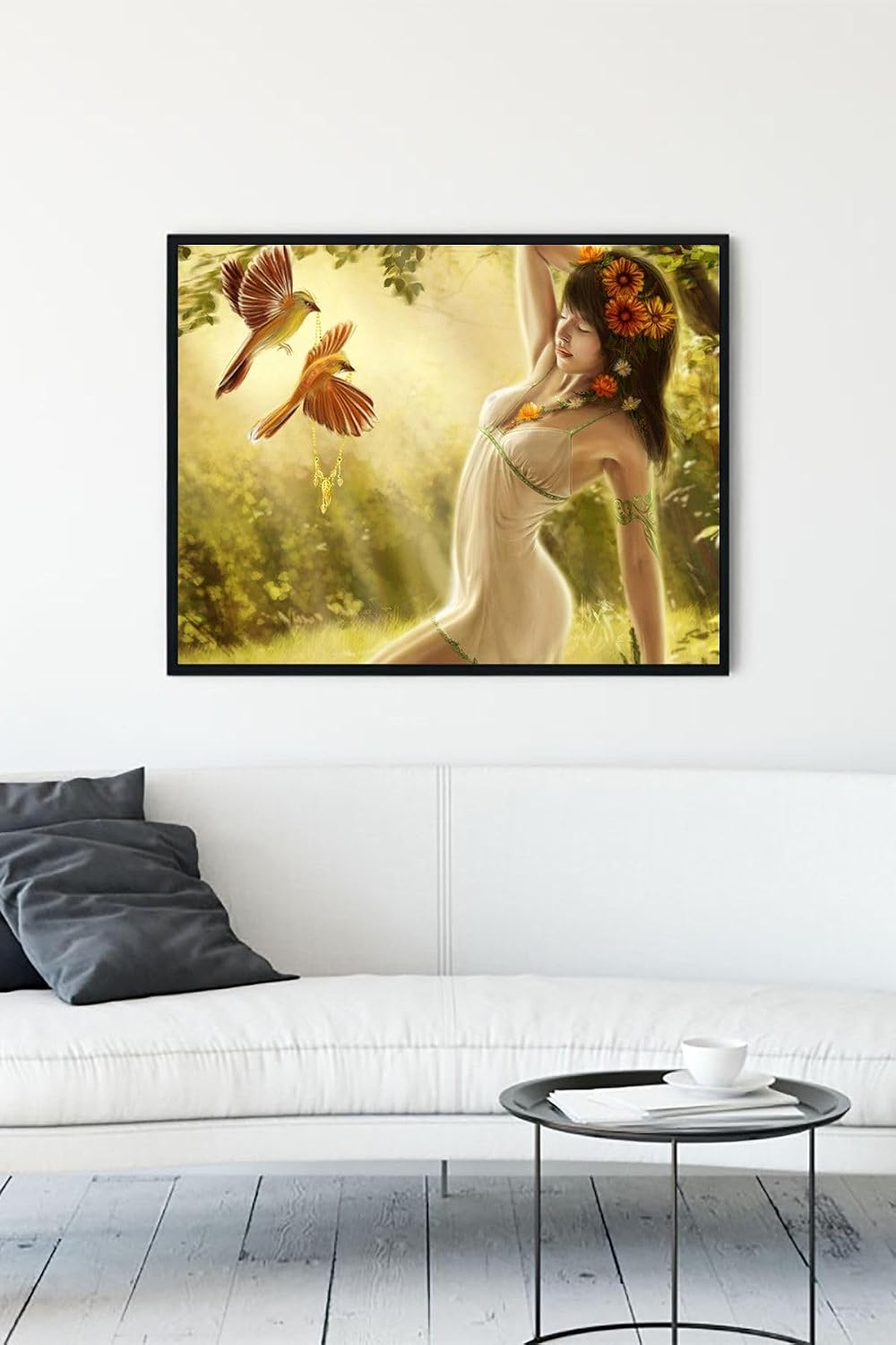 Postermanya (pster11675) Kız Sanatsal Çerçeveli Tablo 2 (40x50cm)