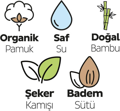Sleepy Bio Natural Yenidoğan Islak Bebek Bakım Havlusu 24X40 Adet