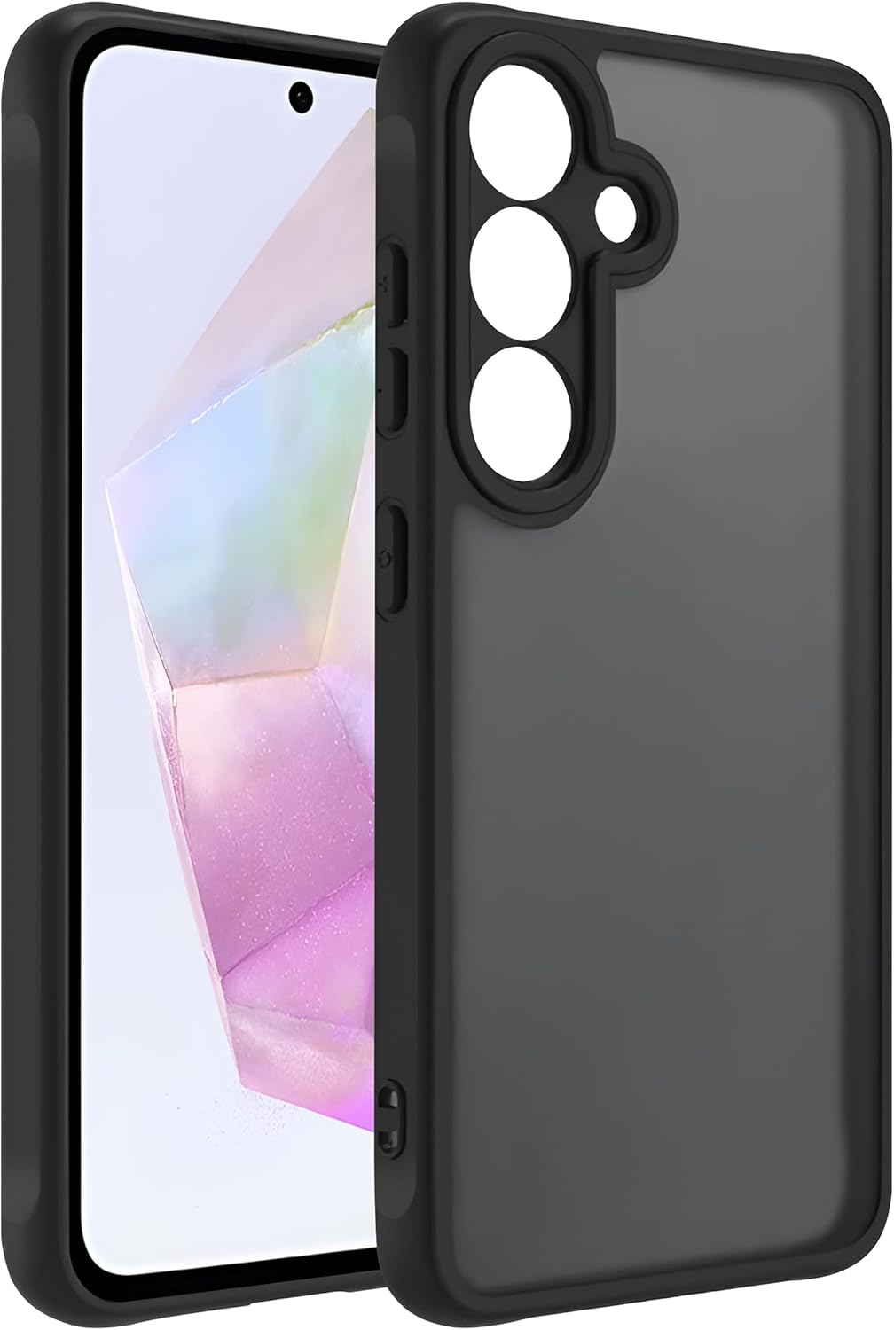 Galaxy A26 için Basic Serisi Yükseltilmiş Lens Çerçeveli Ultra Güçlü Darbeye Dayanıklı Yumuşak Silikon Mat Kılıf (Galaxy A26)