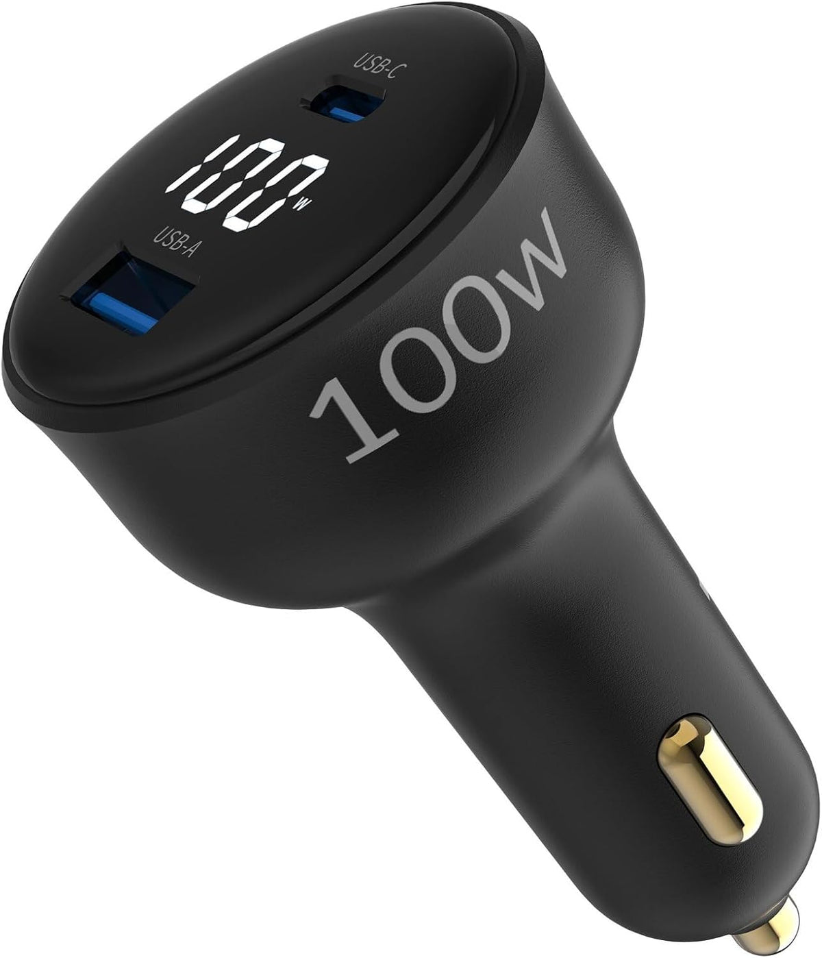 Juo 100W Led Ekranlı Type-C + USB-A Araç Şarj Aleti iPhone & Android & Notebook Araç içi Şarj Cihazı