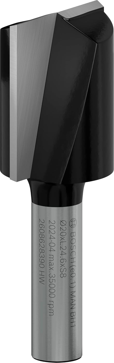 Professional Odun İçin Standart Kanal Frezesi (Ahşap İçin, Ø 20 Mm, Çalışma Uzunluğu 25 Mm, El Frezesi Aksesuarı)