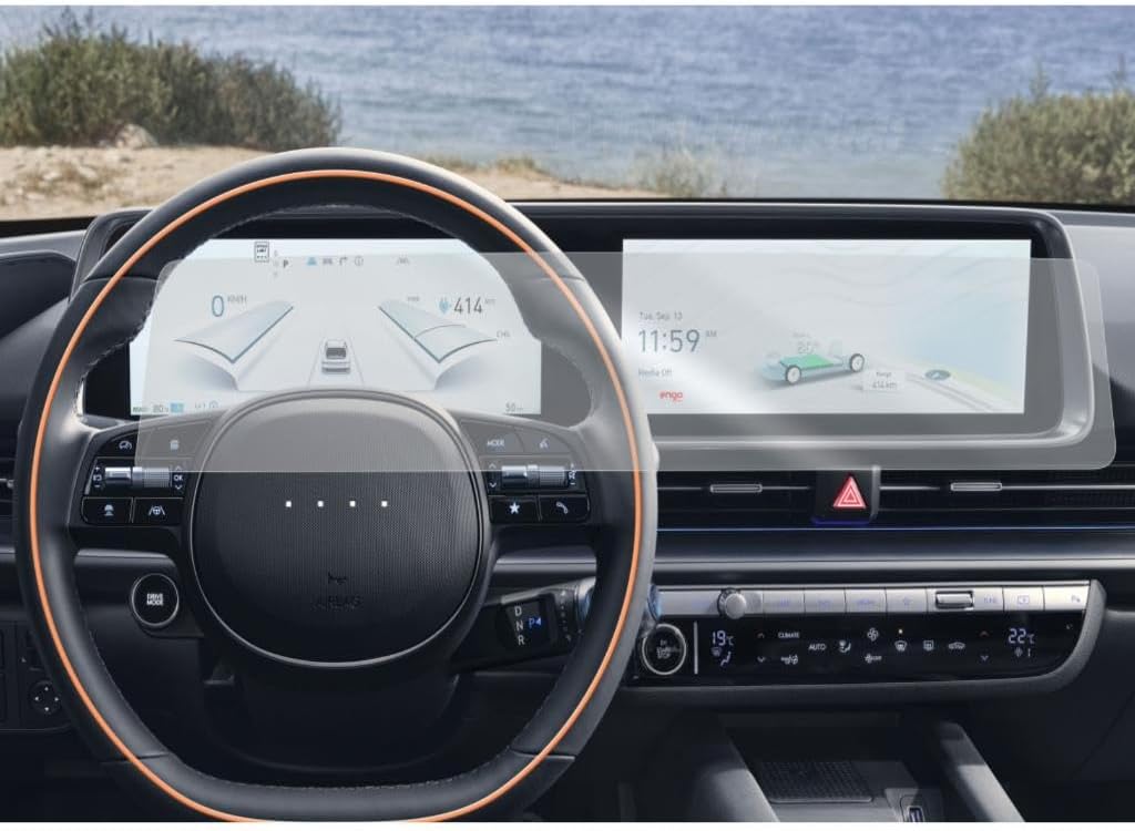 Engo Hyundai Ioniq 6 Mat Ekran Koruyucu Multimedya Dijital Kadran