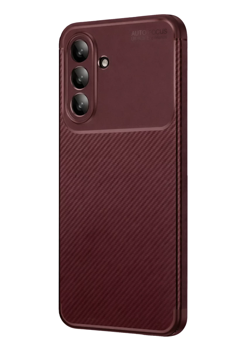Samsung Galaxy A17 5G Auto Focus Karbon Kapak - Bordo