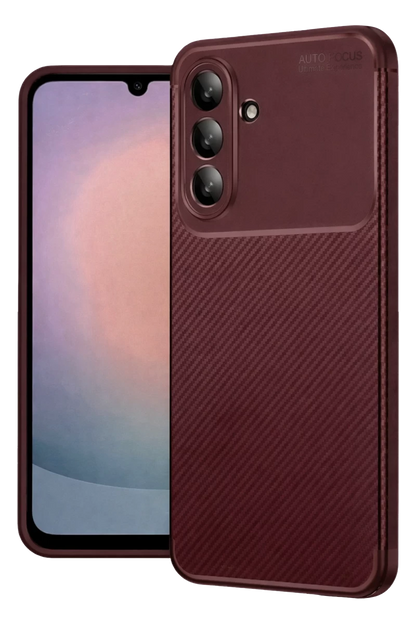 Samsung Galaxy A17 5G Auto Focus Karbon Kapak - Bordo