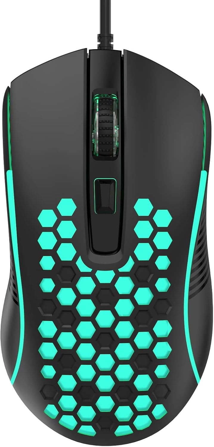 AULA S11 3600DPI RGB Optik Oyuncu Mouse, Siyah
