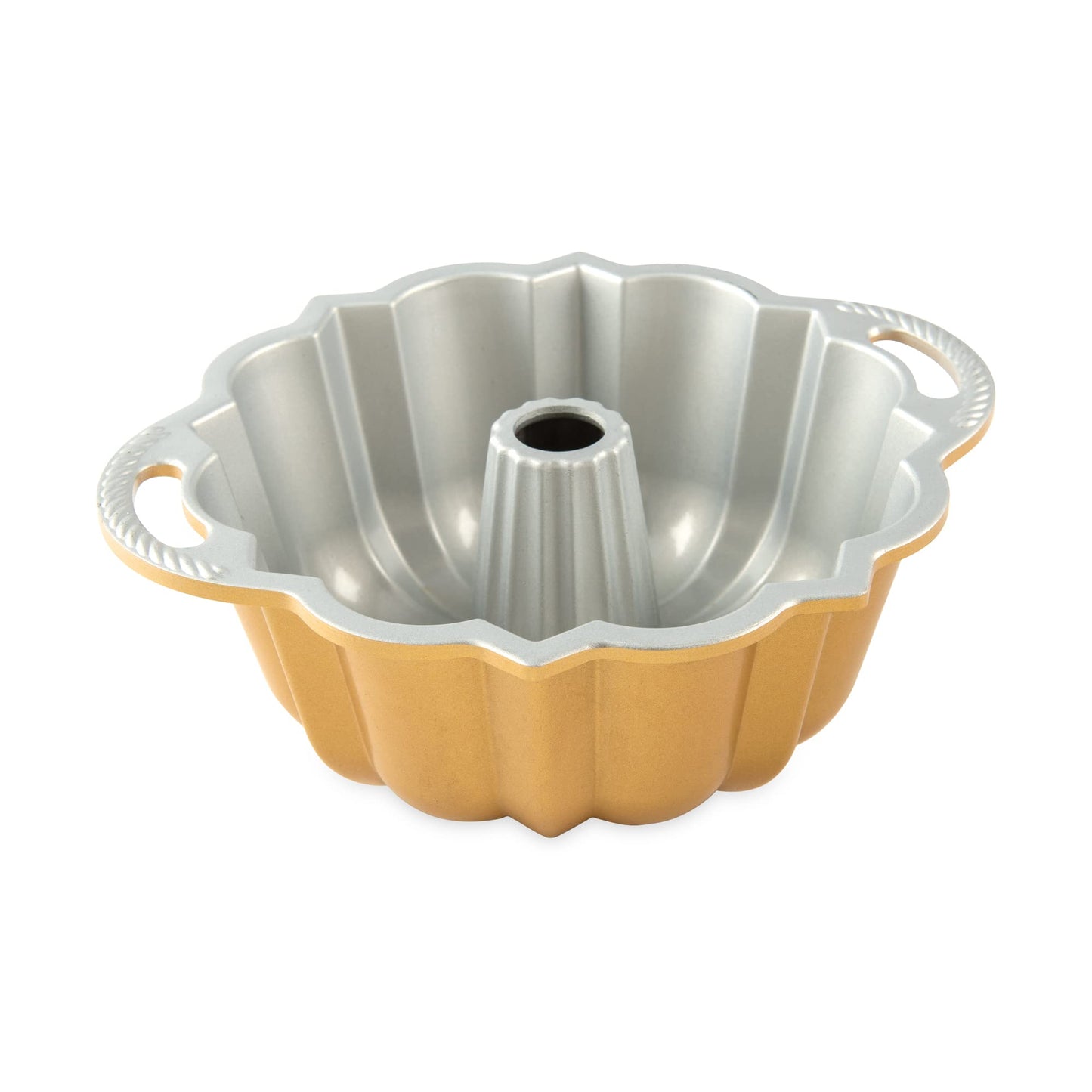 Nordic Ware 51277 Yıldönümü Halka kek kalıbı, 1420 ml (6 Kap), Alüminyum, Altın