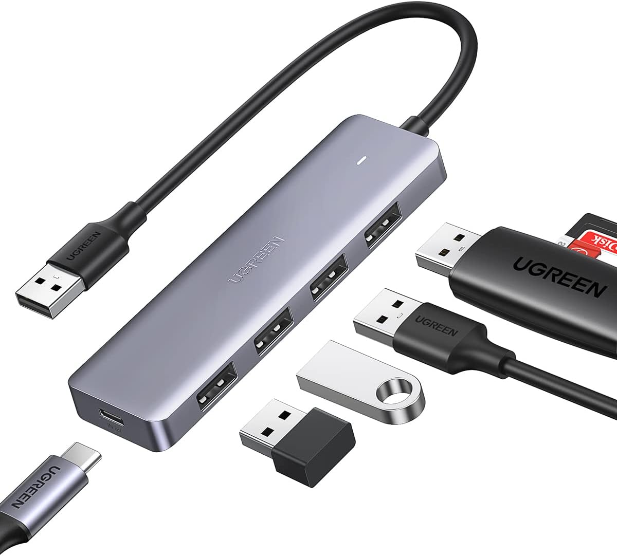 4 Portlu USB 3.0 Hub USB Çoklayıcı Adaptör