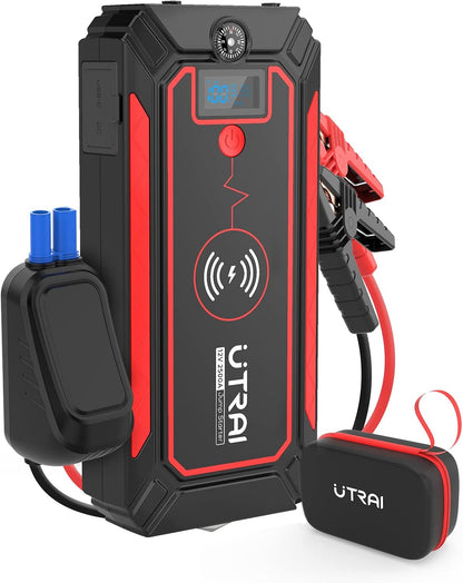 UTRAI Jstar 4 24000 mAh 2500A Jump Starter Taşınabilir Akü Takviye Cihazı (Kablosuz Şarj + Pusula + Çanta + Led lamba + Powerbank)