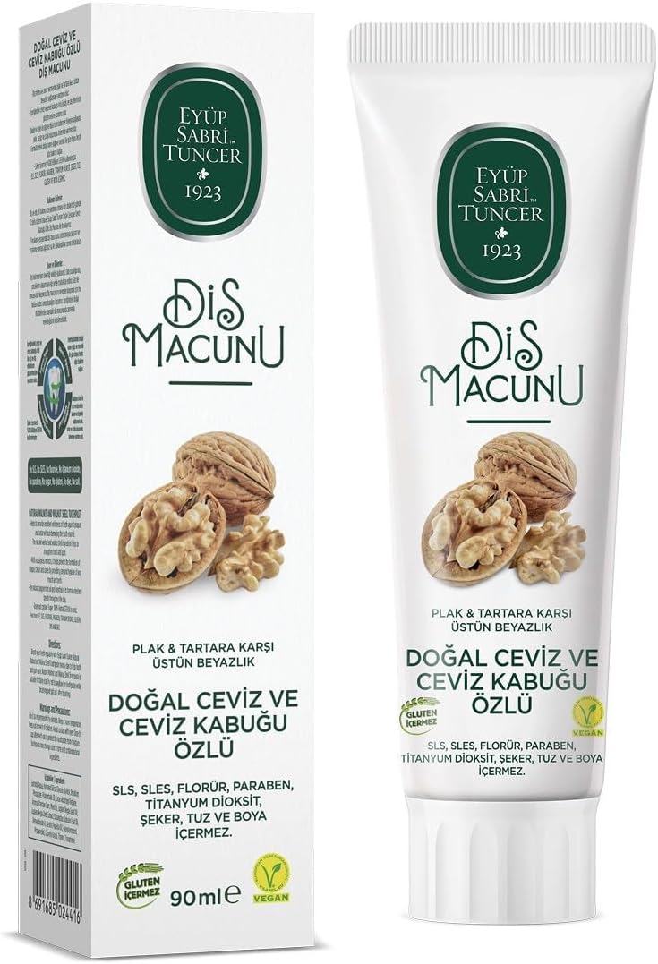Doğal Ceviz Özlü Diş Macunu, Ceviz Aromalı, 90ml