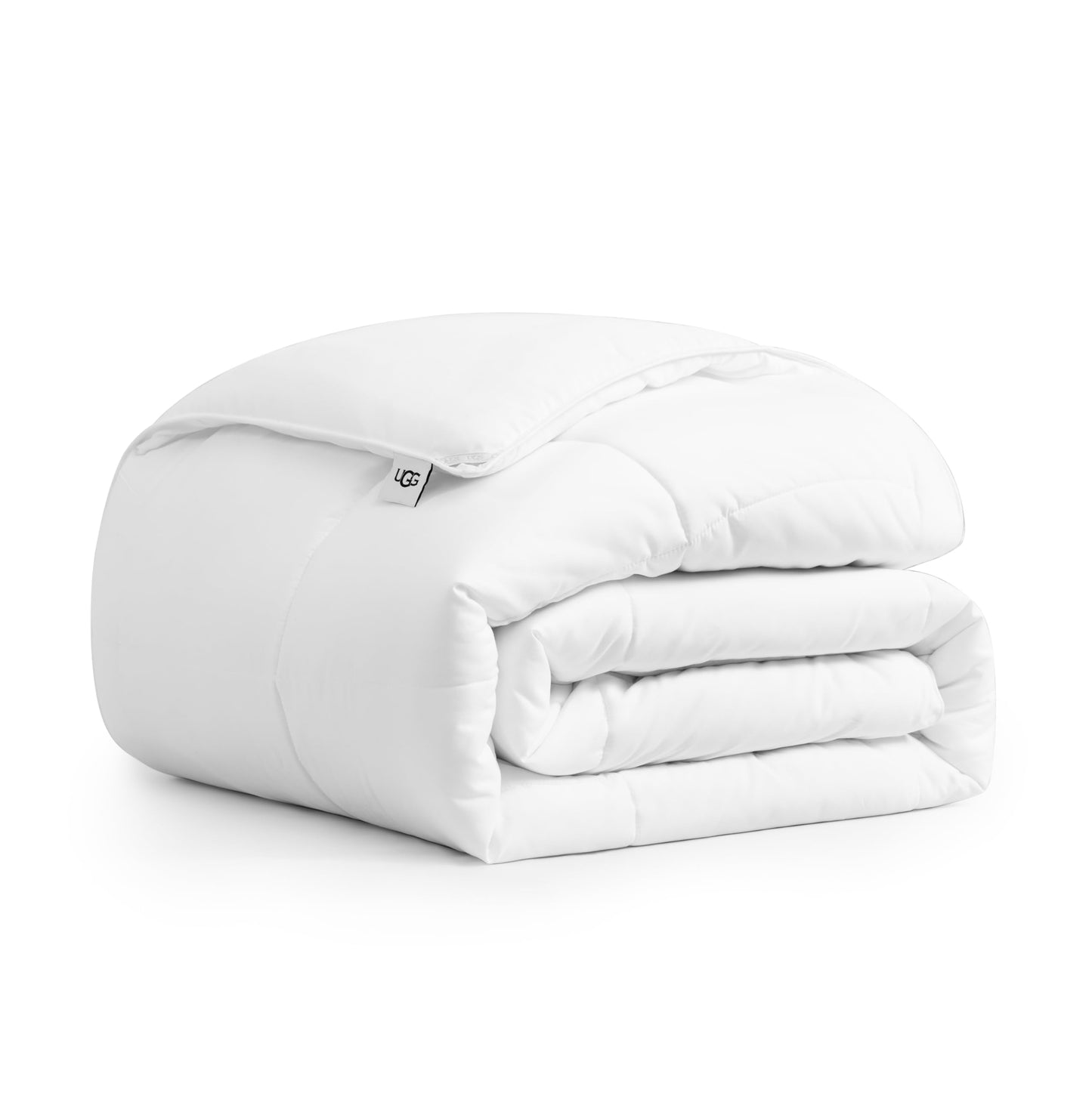 UGG 23742 Aimee Tam Kraliçe Temel Yorgan Yumuşak ve Rahat Kapitone Battaniye Makinede Yıkanabilir Otel Tarzı 228,6 x 233,6 cm Kutu Dikişli Alternatif Yorganlar, Tam/Kraliçe, Parlak Beyaz