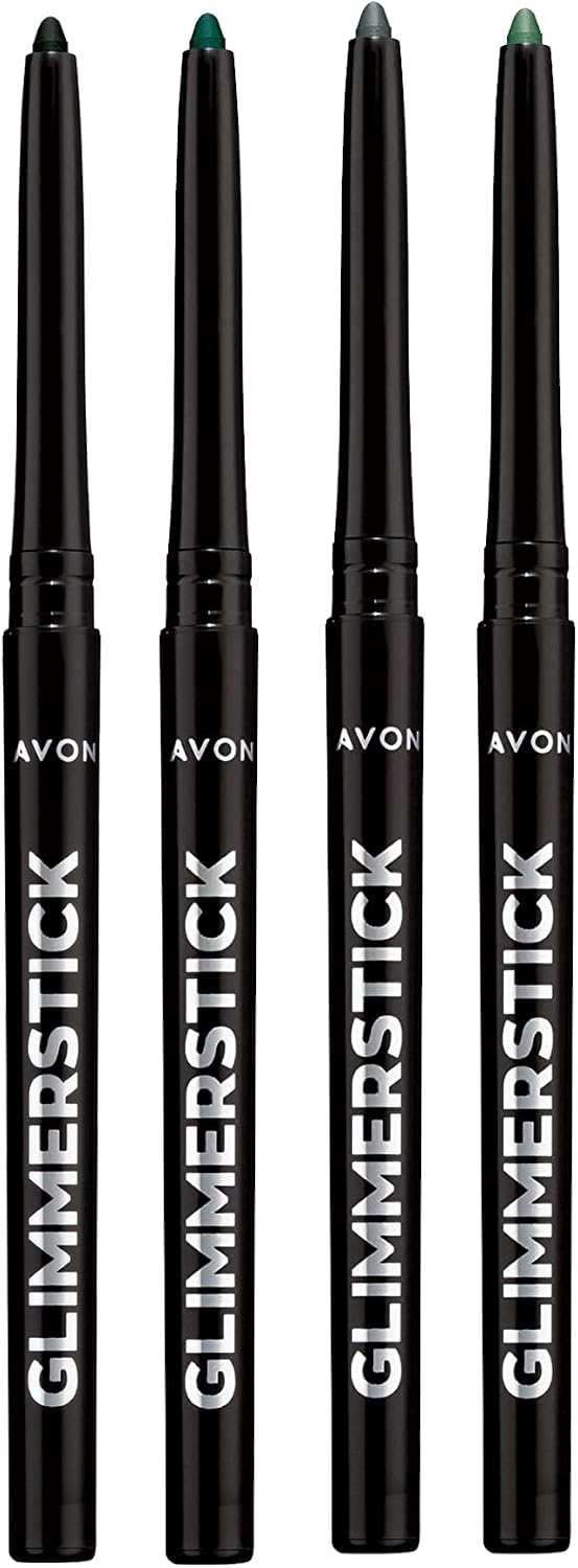Avon Asansörlü Göz Kalemi Paketi Blackest Black, Emerald, Forest Green ve Saturn Grey