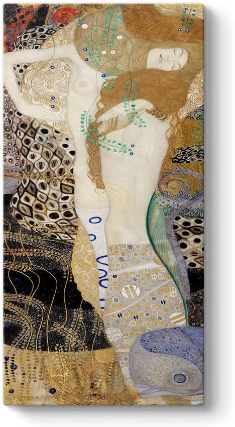 Gustav Klimt - Arkadaşlar - Su Yılanları Tablosu 80 x 160