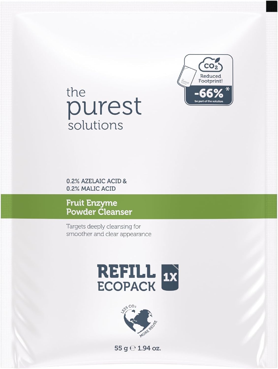 The Purest Solutions Ekolojik Yedek Paket Azelaik Asit Ve Malik Asit Enzim Toz Temizleyici