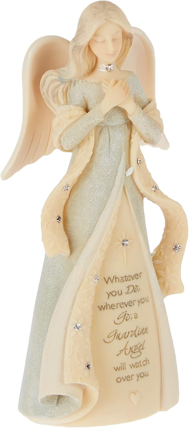 Enesco Foundations Koruyucu Melek Figürü, 10,72 cm, Çok Renkli
