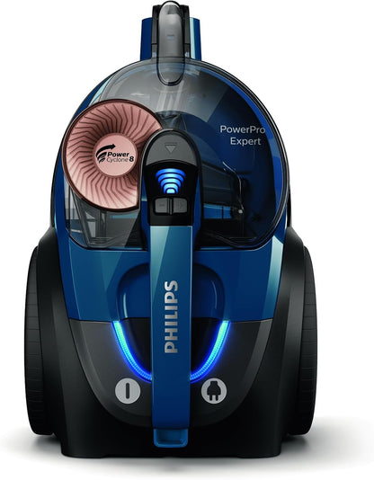 PHILIPS PowerPro Max Torbasız Elektrikli Süpürge - 900W, PowerCyclone 8, Alerji Kilidi, HEPA 13 Filtre, TriActive+ Başlık, Dijital Güç Kontrolü (FC9749/07)