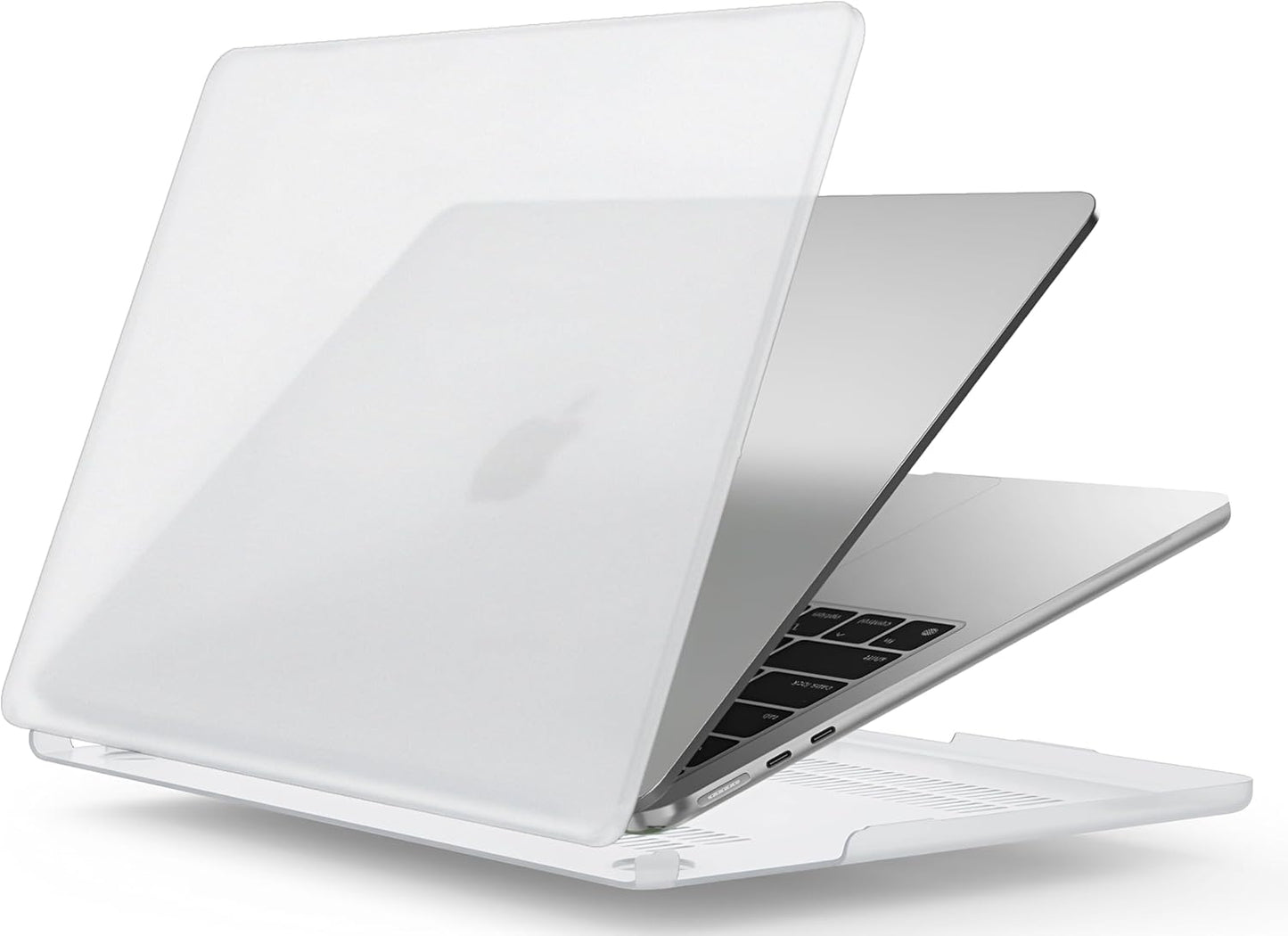 MacBook Air m1 13.3 ile Uyumlu Polikarbonat Sert Koruyucu Çizilme ve Darbe Önleyici Kılıf A2337 A2179 A1932 (Mat-Şeffaf, 13.3 inç 2018-2022 Arası (m1 işlemci))