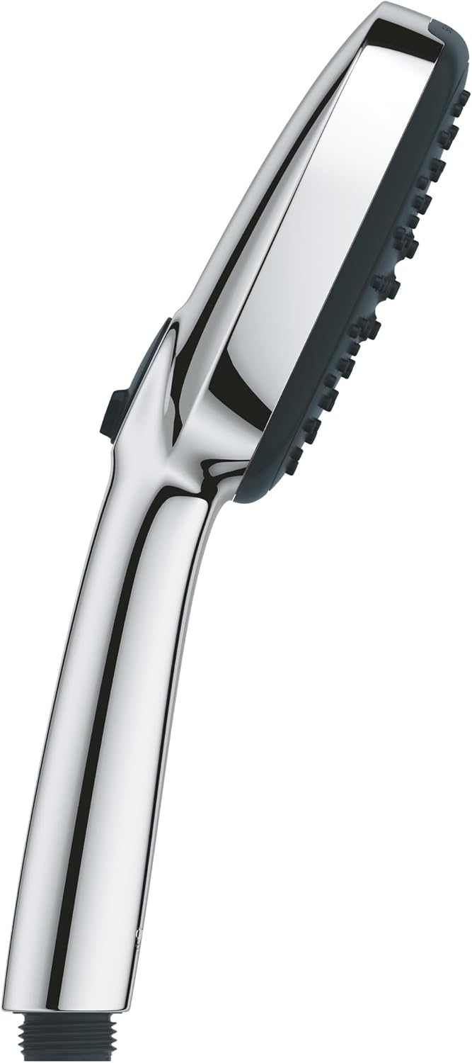 GROHE Vitalio Comfort 110 El Duşu, 2 Akışlı (Yağmur & Jet), SmartSwitch, 110mm Kare Duş Başlığı, Kireç Önleyici Sistem, Krom, 26925001