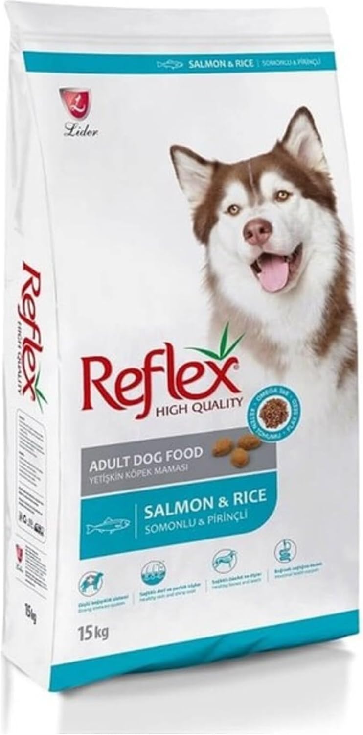 Reflex Somonlu ve Pirinçli Yetişkin Köpek Maması 15 Kg