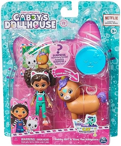 , Cat-tivity Set, Kittycorn At – Gabby ve Kico gökkuşağı tek boynuzlu at seti, 3 yaşından büyük çocuklar için uygundur