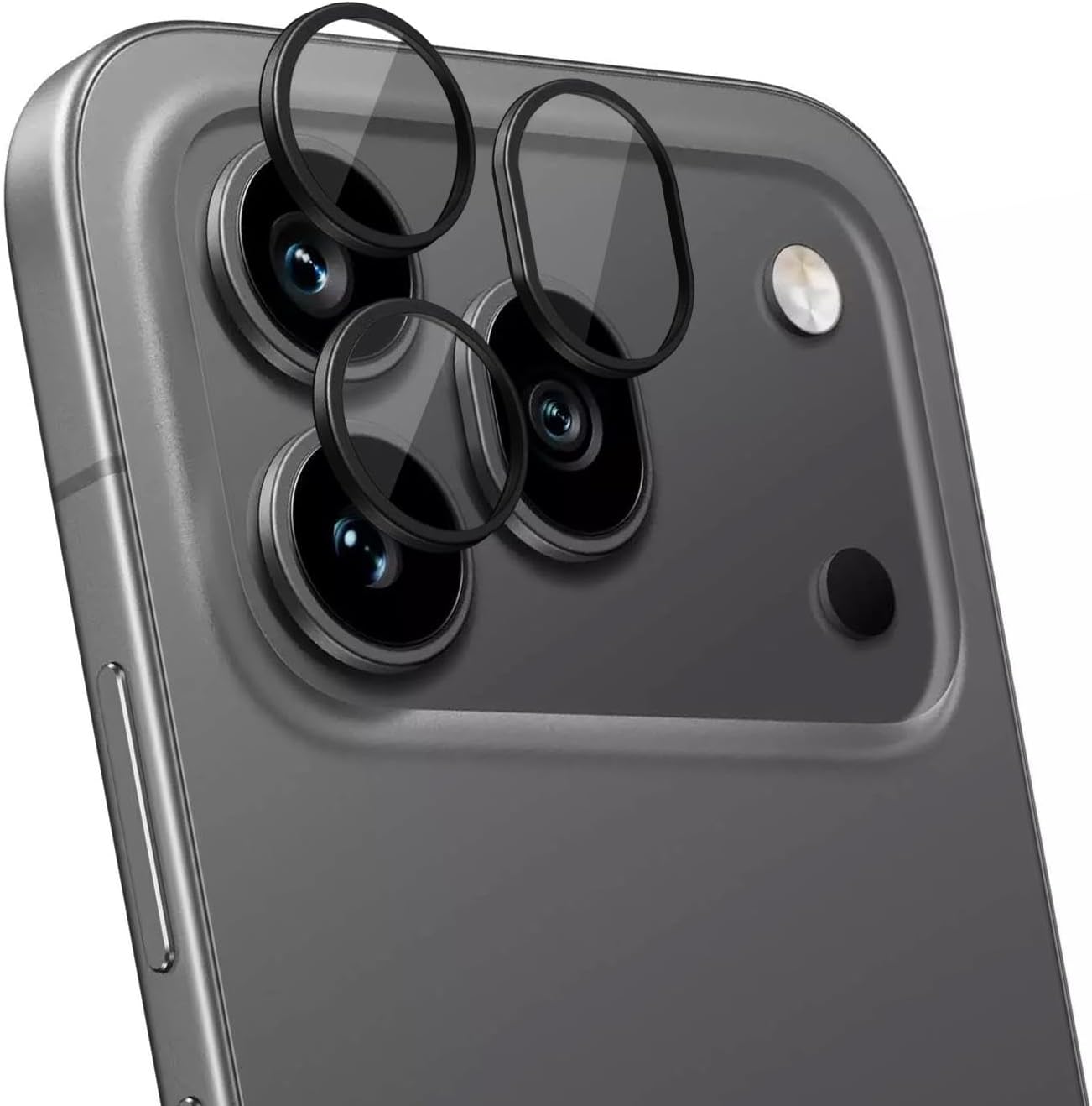 Honor 600 Pro 5G için Tekli Kamera Lens Koruma Camı Siyah