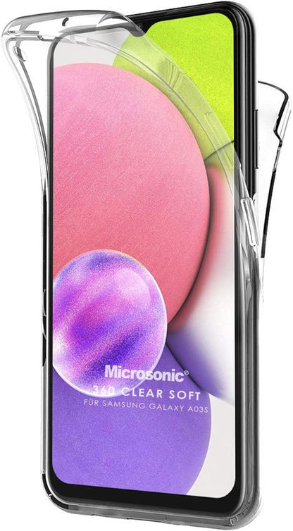 Galaxy A34 Kılıf 6 Tarafı Tam Full Koruma 360 Clear Soft Şeffaf [Galaxy A34 ile Uyumlu Kılıf - Şeffaf]