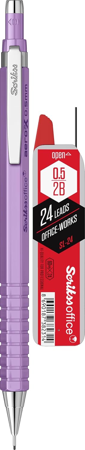 OFFICE Aero-X Versatil 0.5 Mm Mor & SL-24 Min 2B 2'Li Blister