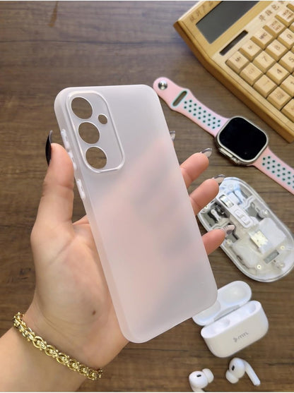 Süper İnce Mat Ultra Thin Silikon Kılıf Şeffaf Galaxy S23 Fe ile uyumlu