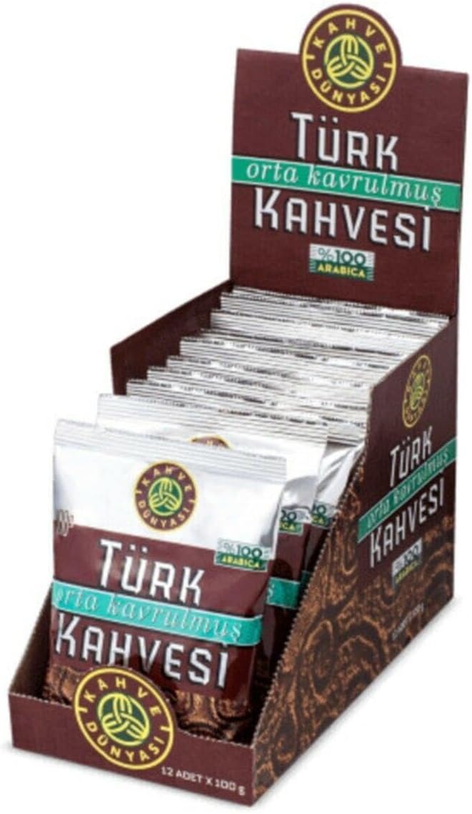 Kahve Dunyasi Kahve Dünyası Orta Kavrulmuş Türk Kahvesi 100 Gr - 12'Li