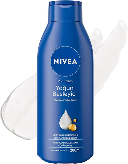 Nemlendirici Vücut Sütü 200 ml,Yoğun Besleyici,Hyaluron, Yağı,Kuru Cilt