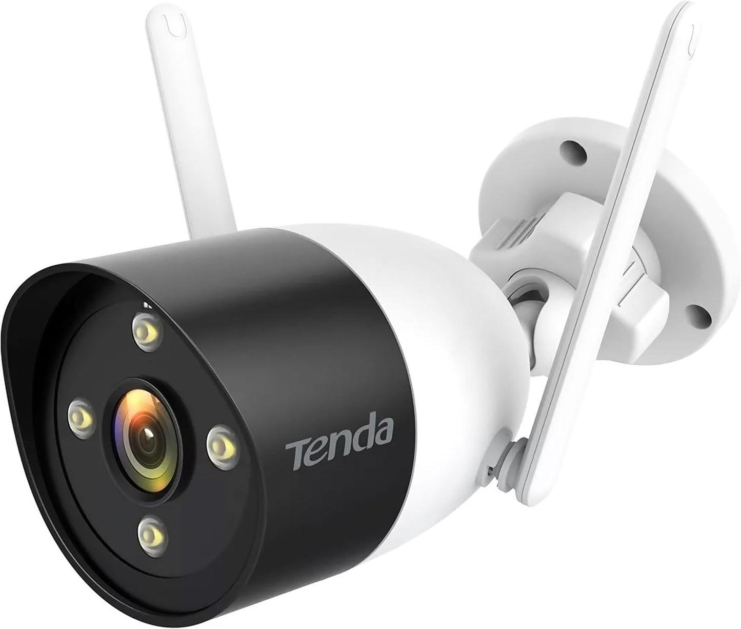 Tenda Güvenlik Kamerası Dış WLAN, 1080P IP Kamera, 30 m Tam Renkli Gece Görüşü, İki Yönlü Ses, Alarm Bildirimi, Kişi Tanıma ve Hareket Algılama, IP66, SD Kart ve Bulut ve NVR Bellek, CT3