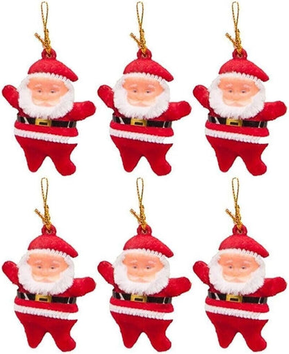 Waldern Yılbaşı Çam Ağacı Süsü Noel Baba 6'lı 6,5cm
