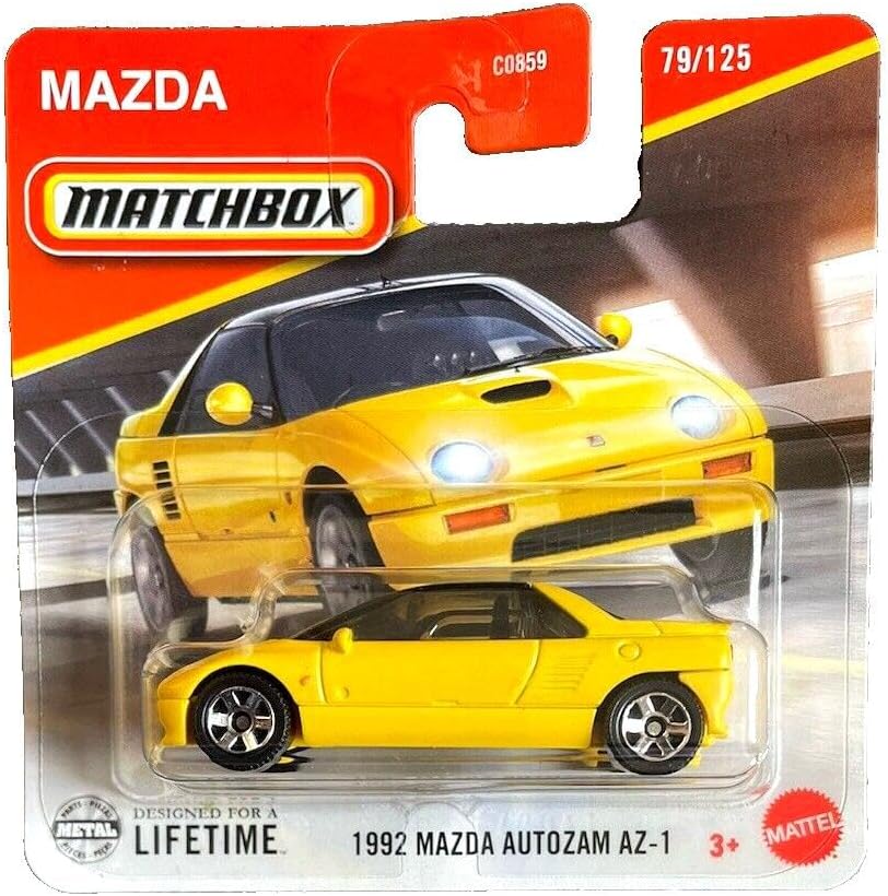 C0859 1:64 Tekli Arabalar 1992 Mazda Autozam AZ-1 JBR83
