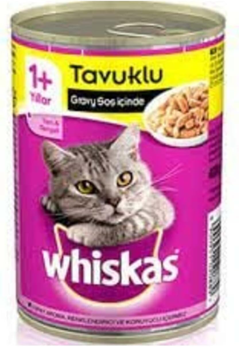 Whiskas Sos İçinde Tavuklu Yetişkin Kedi Konservesi 400gr