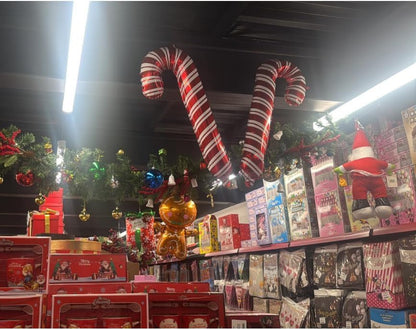 Yılbaşı Ağacı Süsü, Yılbaşı Süsleri Folyo Balon, Şekillendirilmiş Yılbaşı Süsü Noel Ağacı Süsleri (Yılbaşı Şeker)