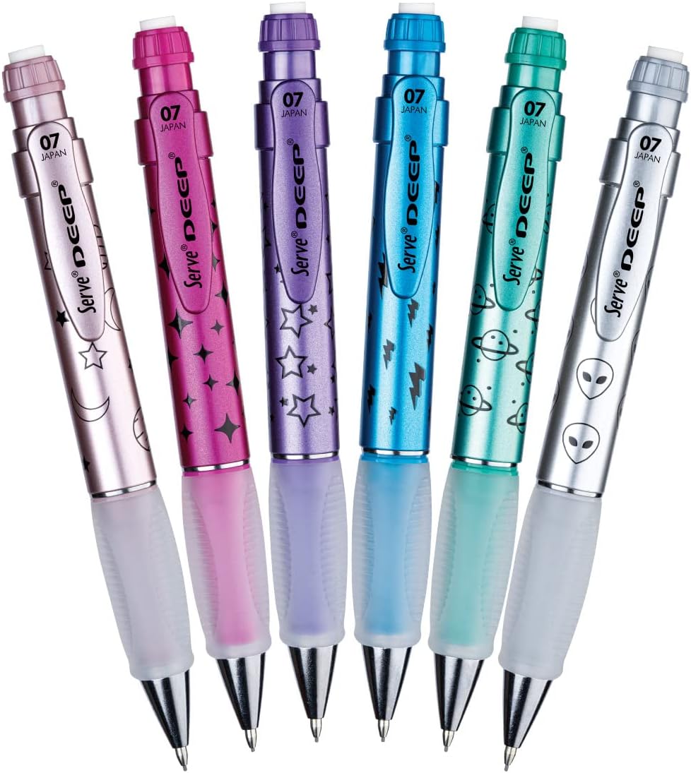 SERVE DEEP MEKANİK KURSUN KLM 07MM METALIK ROZE AY-YILDIZ DESENİ