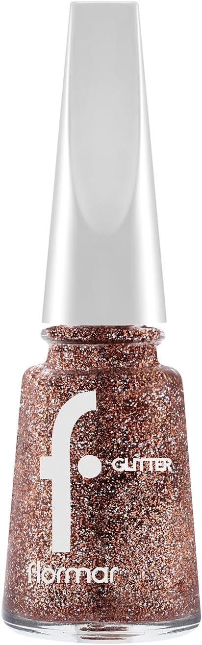 Yoğun Simli Şeffaf Oje - Glitter Nail Enamel - GL043 Rosegold-8682536050005