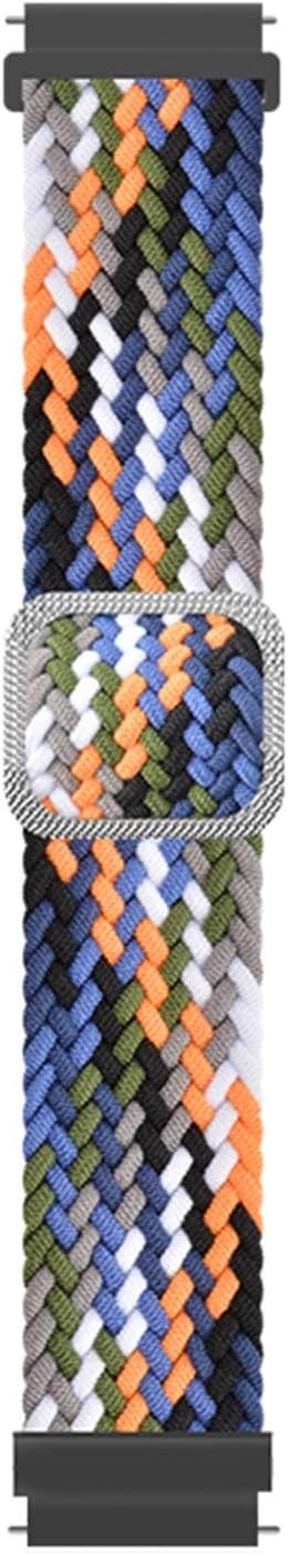 Galaxy Watch 3 45mm için Kordon Braided Loop Band Renkli