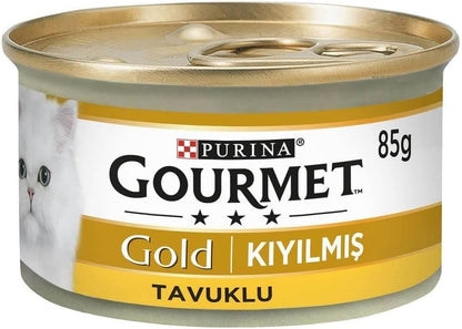 Gourmet Gold Kıyılmış Tavuklu Yaş Kedi Maması 85 gr x 24 Adet