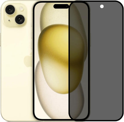 Tam Kaplayan Hayalet Parmak İzi Bırakmayan Safir Ekran Koruyucu Cam, iPhone 15 İle Uyumlu
