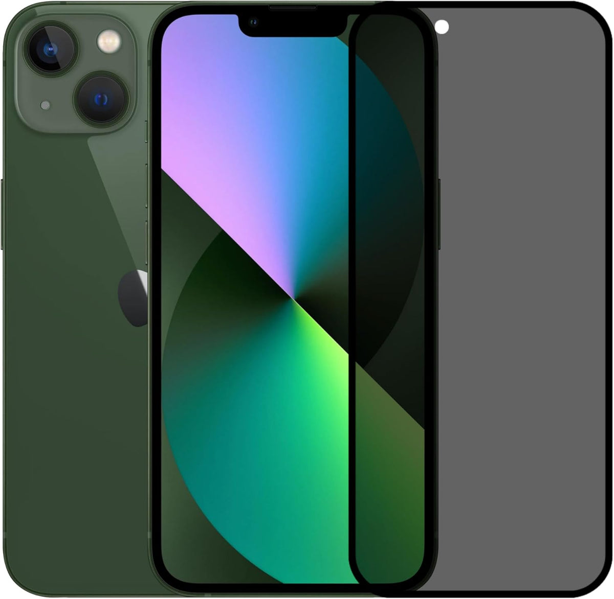 Tam Kaplayan Hayalet Parmak İzi Bırakmayan Safir Ekran Koruyucu Cam, iPhone 13 İle Uyumlu