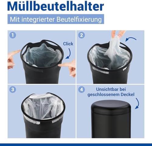 Pedallı Çöp Kovası Paslanmaz Çelik 5 L. Alassio, Parlak, Parlak Gümüş, 5 litre, 21 x 24 x 28 cm